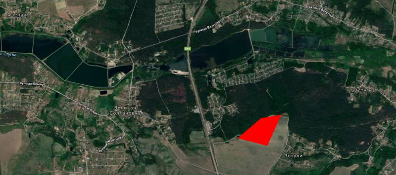Продам земельный участок 7,2 га с. Зозули 1-я лес 600м Одесская трасса рядом Хлепча Большая Султановка Застугна